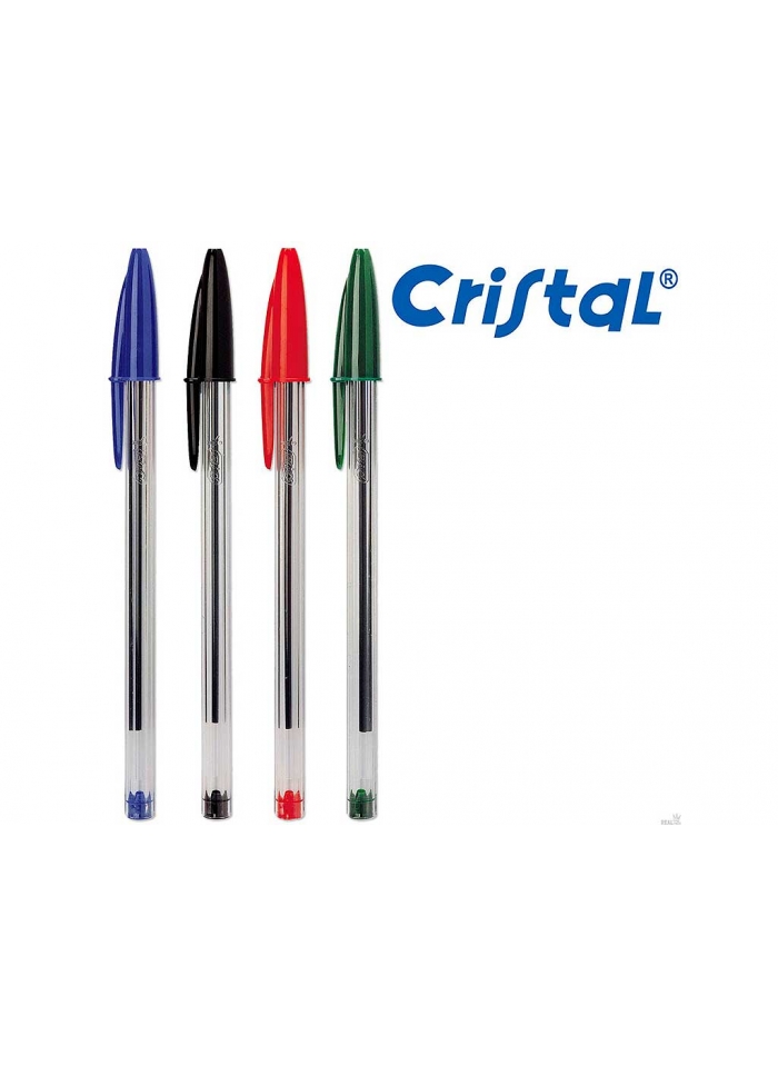 PENNE BIC CRISTAL MEDIUM IN CF DA 50 BLU - LIBRIOTHECA