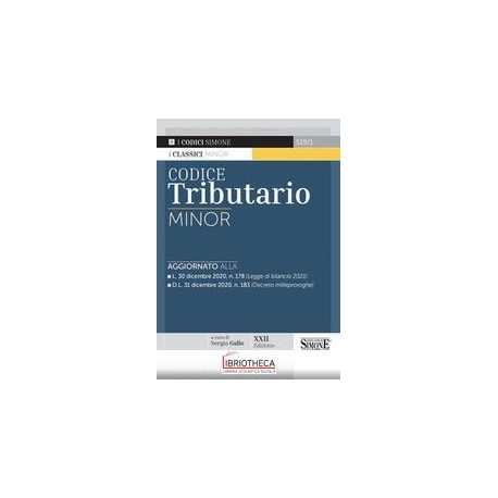 519/1 - CODICE TRIBUTARIO MINOR