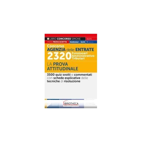 CONCORSO AGENZIA DELLE ENTRATE 2320 FUNZIONARI AMMIN