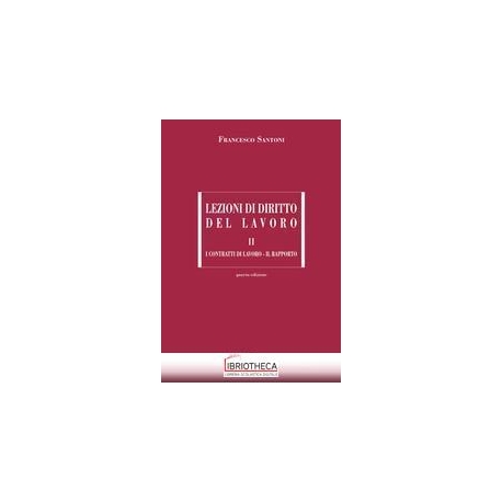 LEZIONI DIRITTO DEL LAVORO VOL.2 4ED.