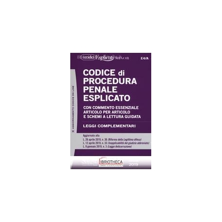 E4/A CODICE DI PROCEDURA PENALE ESPLICAT