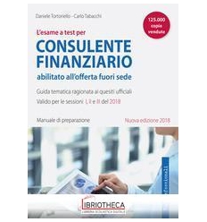 ESAME A TEST PER CONSULENTE FINANZIARIO ABILITATO AL