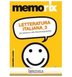 MEMORIX 1/3 LETTERATURA ITALIANA 3