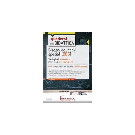 BISOGNI EDUCATIVI SPECIALI (BES). STRATEGIE DI INTER