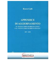 APPENDICE DI AGGIORNAMENTO 2017-2018 DIRITTO CIVILE