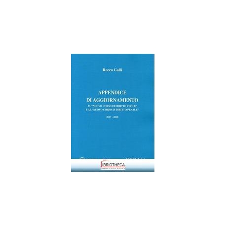 APPENDICE DI AGGIORNAMENTO 2017-2018 DIRITTO CIVILE