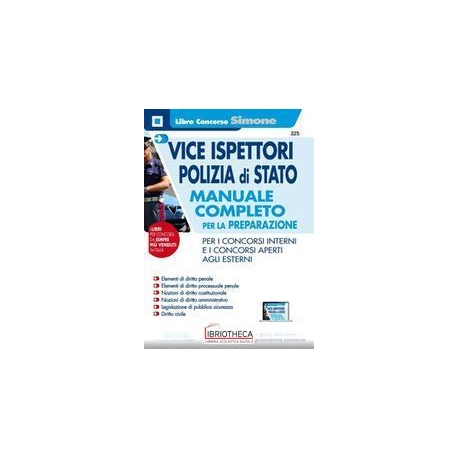 VICE ISPETTORI POLIZIA DI STATO- MAN. COMPL.(325)