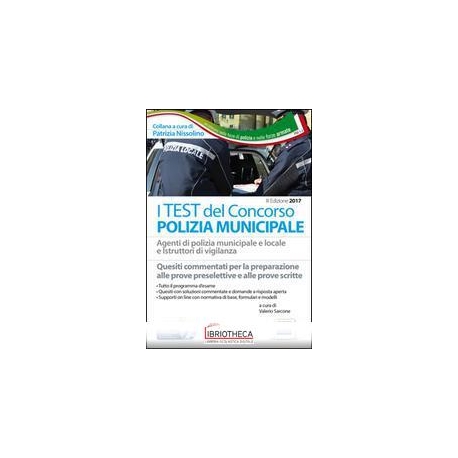 TEST DEL CONCORSO POLIZIA MUNICIPALE. AGENTI DI POLI