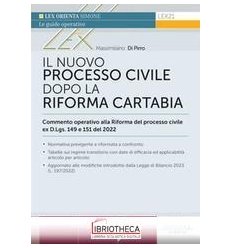 NUOVO PROCESSO CIVILE DOPO RIF CARTABIA