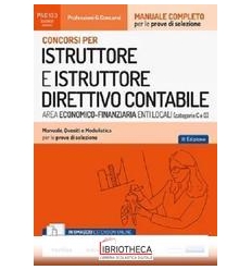 CONCORSI PER ISTRUTTORE E ISTRUTTORE DIR