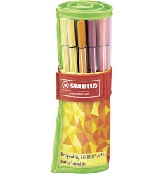 Stabilo Pen 68 Fan Edition Rollerset da 25 Colori Assortiti