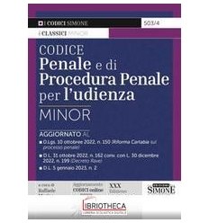 CODICE PENALE E DI PROCEDURA PENALE PER