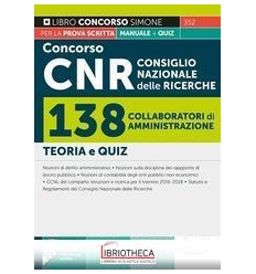 CONCORSO CNR 138 COLLABORATORI