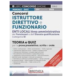 CONCORSI ISTRUTTORE DIRETTIVO E FUNZIONA