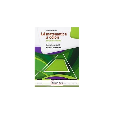 LA MATEMATICA A COLORI EDIZIONE VERDE COMPLEMENTO 3