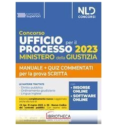CONCORSO UFFICIO PER IL PROCESSO 2023 MINISTERO DELL