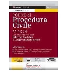 CODICE DI PROCEDURA CIVILE MINOR